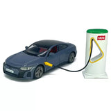 1:36 Audi RS e-tron GT diecast model car with controller, dark gray