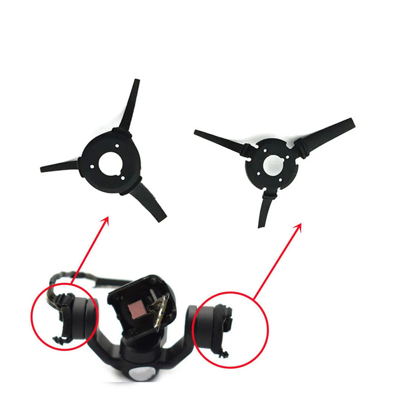 Black rubber gimbal damping cushion for drone shock absorber, small replacement part