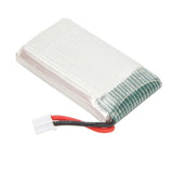 3.7V 500mAh LiPo battery pack with PH2.0 connector and red/black wire leads