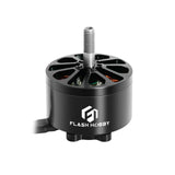 Flashhobby brushless drone motor with 4-blade top and mounting stem, black