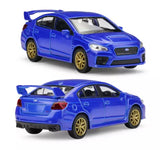 WELLY 1:36 Blue Impreza WRX STI Racing Sports Model Diecast Toy Metal Car Toy