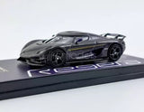 For Tarmac 1:64 Scale Purple Carbon Regera Limited Sports Diecast Metal Car Toy Parts