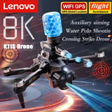 Quadcopter drone with blue LED lights and camera mount