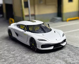 GB HKM 1:64 White Gemera Super Racing Sports Model Diecast Collect Car Parts