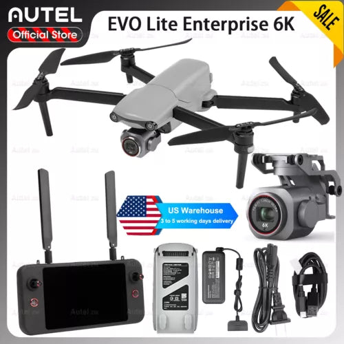 Autel EVO Lite Enterprise drone with 6K visible-light camera and controller accessories