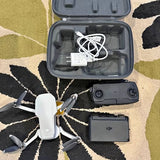 DJI Mavic Mini 1 drone with controller, batteries, and protective carrying case