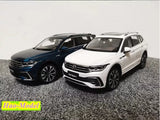 Diecast model car set, blue and white SUV with detailed front grille and headlights