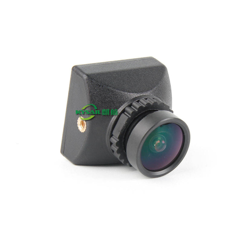 Micro FPV camera with black housing and front lens