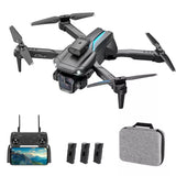 Quadcopter drone kit with remote controller and carrying case