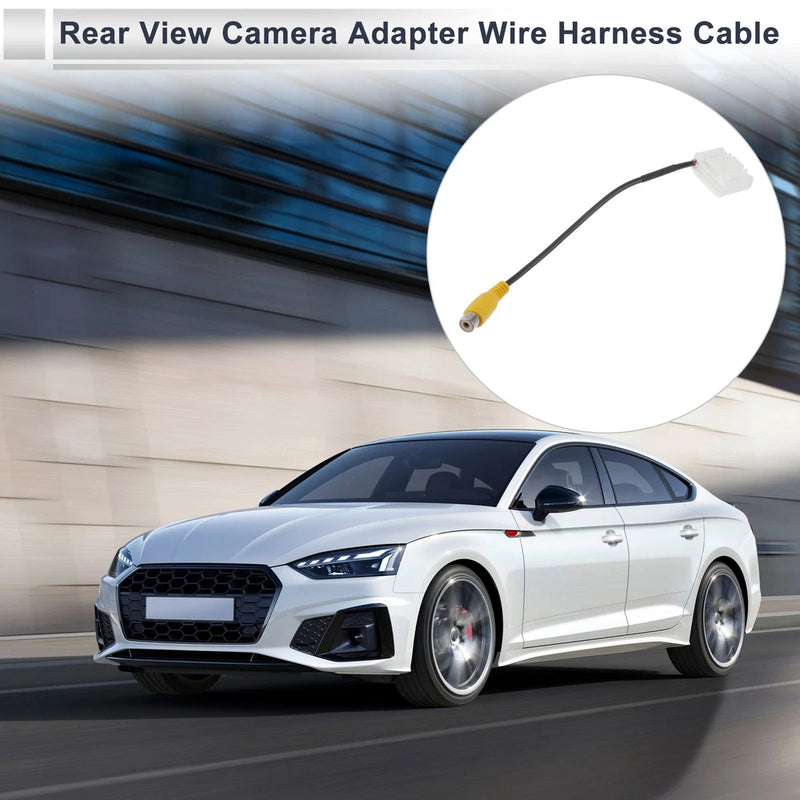 Rear View Camera Adapter Wire Harness Cable for Toyota RAV4 2015 RCA Black 1 Pcs