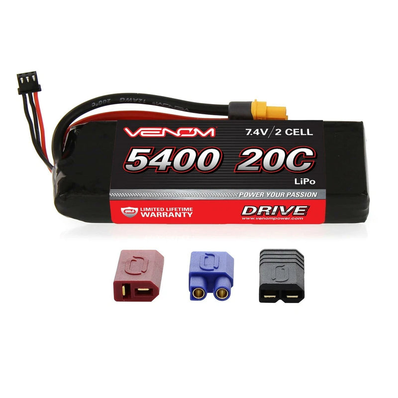Traxxas Craniac 20C 2S 5400mAh 7.4V RC LiPo Battery by Venom Battery