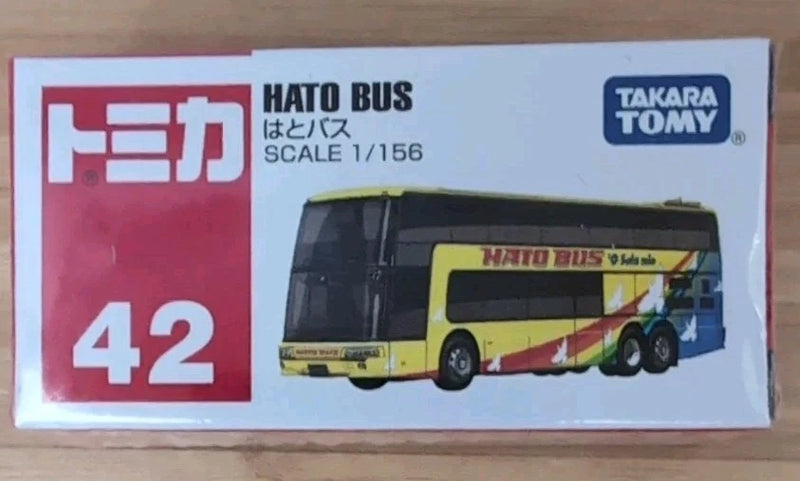 Takara Tomy Tomica #42 HATO BUS Diecast Model Car 1/156 Scale New