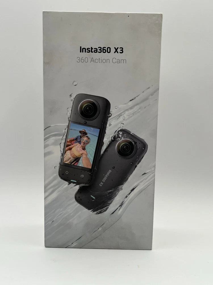 Insta360 X3  -360 Action Camera - Black New - Open Box