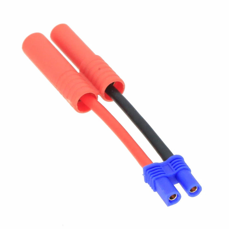 EC2 Female to HXT 4mm Male-/Female+ cable 16AWG 5CM wire For RC LIPO Battery FPV