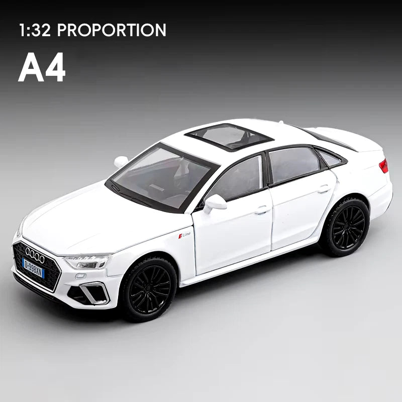 1:32 2024 AUDI A4 Alloy Car Model Diecast Metal Vehicles Car Model High Simulati