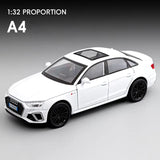1:32 2024 AUDI A4 Alloy Car Model Diecast Metal Vehicles Car Model High Simulati