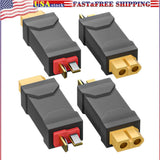 XT60 Female to T Plug Male Connector Adapter Wireless Converter 4PCS for RC Car Converter