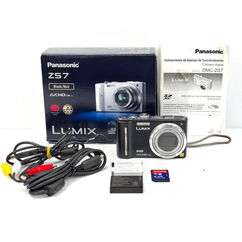 Panasonic LUMIX Z57 Digital Camera + 2 Batteries, Cable & Box - UNTESTED