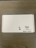 Trojan painted tail set retail box, white cardboard with label and part number