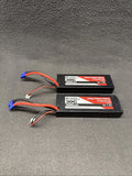 Tower Hobbies 7.4V 5000mAh 2S 30C LiPo Battery Hardcase IC3 Pair Both Tested!