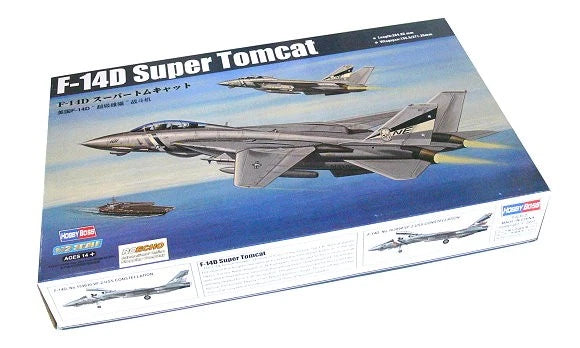 HOBBYBOSS 1/72 F-14D Super Tomcat model kit box with aircraft artwork