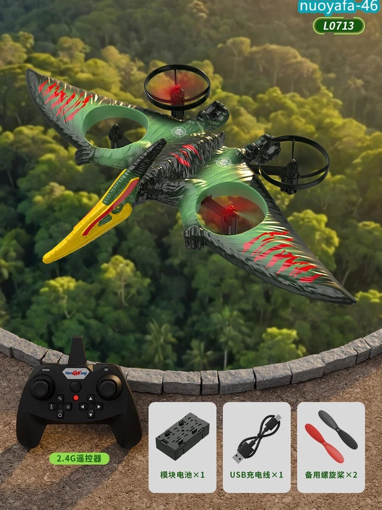 RC Plane 2.4G 6Axis Gyro Pterosaur Drone 360?? Mini Stunt Aircraft LED Remote Toy
