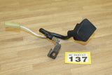 Motorcycle positive battery lead with ring terminal and insulated black connector