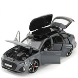 Alloy Diecast Car Model with Sound Light Opening Doors Toy Gift