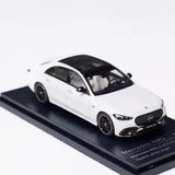AR BOX 1/64 Scale Mercedes Benz AMG S63 W223 2023 White Diecast Car Model Toy