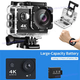 HD 4K 16MP 170?? Action Camera Wi-Fi Sports Diving Waterproof With Remote Control