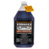 Rust converter coating liquid in 1-gallon plastic container, labeled Barrier Bond