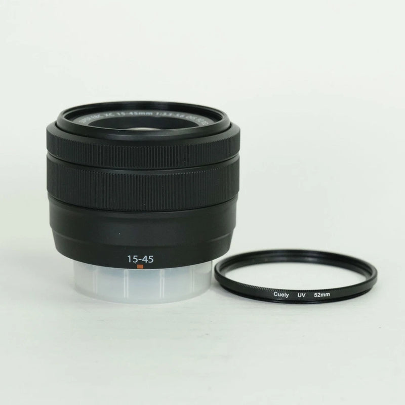 FUJIFILM XC15-45mm F3.5-5.6 OIS PZ Lens Black Lightweight Excellent Condition