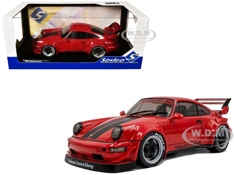 2024 RWB BODYKIT "TAIKANO KAISHIN" RED 1/18 DIECAST MODEL BY SOLIDO S1807514