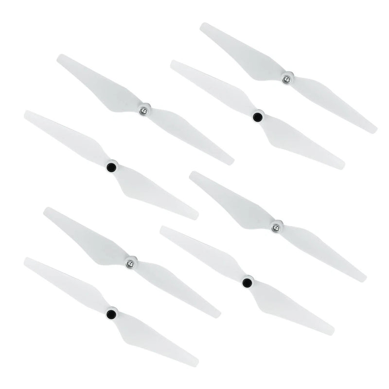 FLYPIG 4 Pairs 9450 Self Tightening Drone Propeller CW/CCW 9 Inches, White