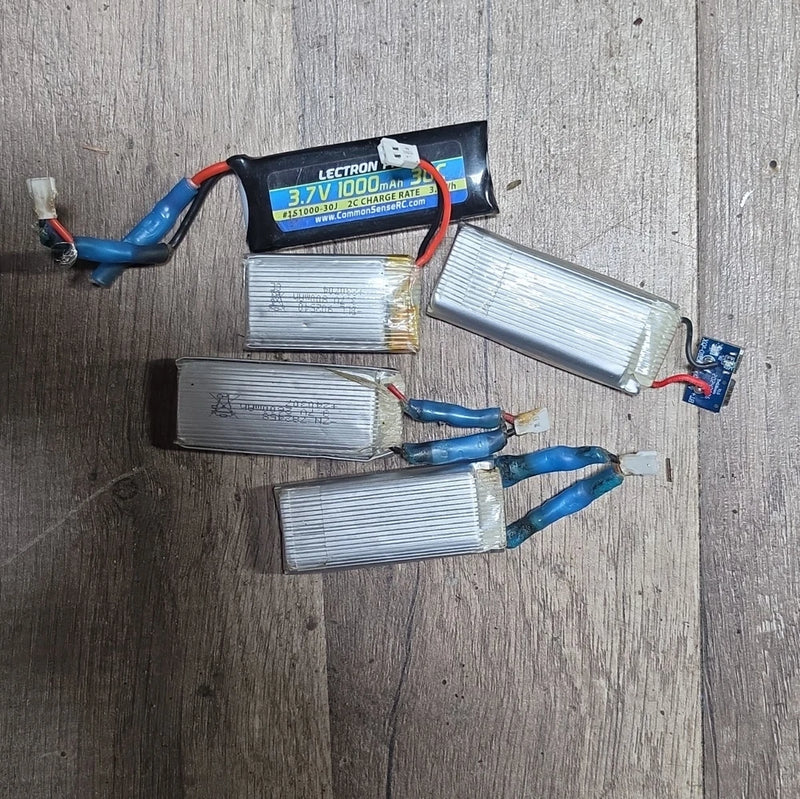 Lectron LiPo RC Battery 1S 3.7V 1000mAh 30C 1000-1999mAh 17+ Battery