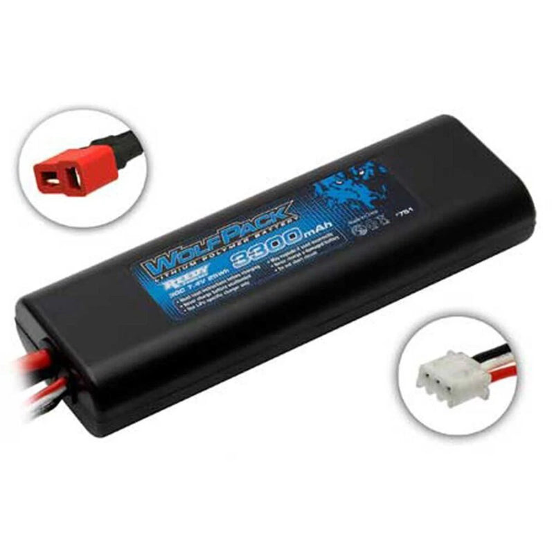 Team Associated 751 3300mAh Wolfpack 7.4 2S LiPo Battery with T-Plug (Deans) Battery