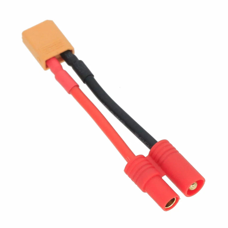 HXT 3.5mm Male-/Female+ to XT30 Male cable 16AWG 5CM wire Battery Toy FPV UAV RC