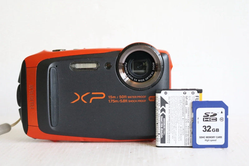 Fujifilm FinePix XP90 Digital Camera Waterproof Orange Tested Working