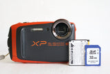 Fujifilm FinePix XP90 Digital Camera Waterproof Orange Tested Working