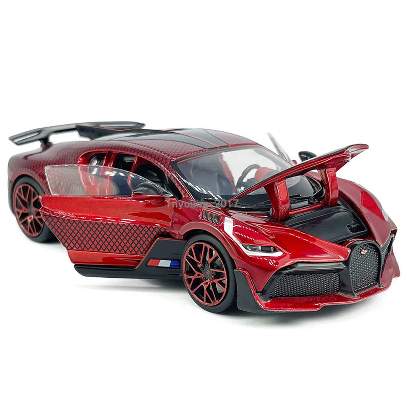 1:32 Divo Model Car Metal Diecast Toy Vehicle Doors Open Friction Powered Red