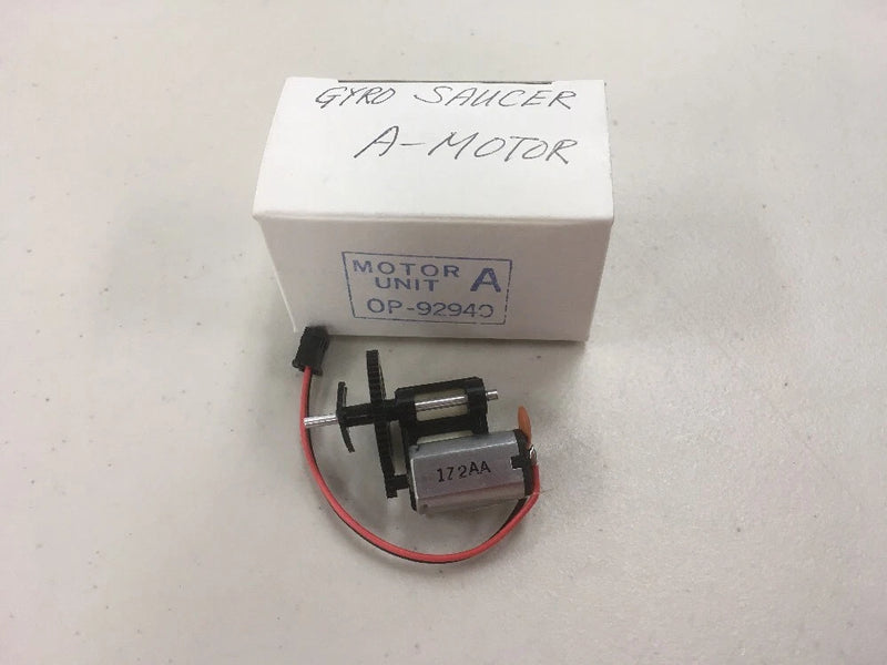 Gyro saucer motor unit A with red/black wiring, labeled OP-92940