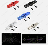 RC aluminum double servo horn arm, 15-tooth, assorted colors, with mounting screws