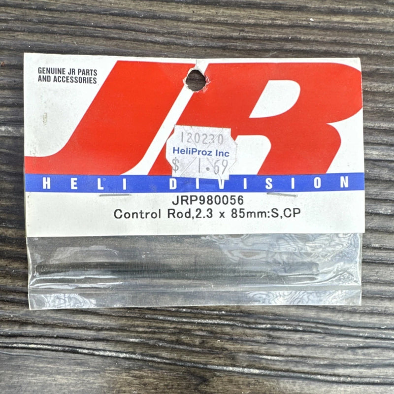 JR Control Rod Black 2.3 x 85mm S CP JRP980056 RC Helicopter Vibe vigor