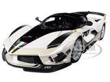 FERRARI FXX-K EVO #70 WHITE 1/18 DIECAST MODEL CAR BY BBURAGO 16012