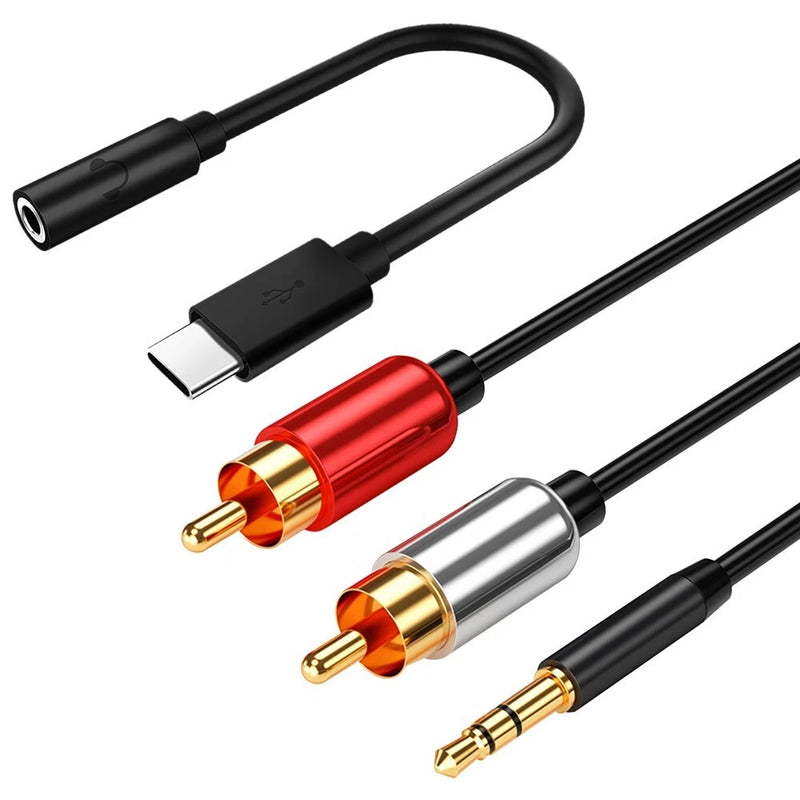 For AT&T Samsung Galaxy S22 SM-S901U 3.5mm Jack Audio Adapter RCA Audio Cable US
