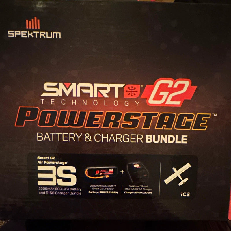 Spektrum Smart G2 Air PowerStage 3S 2200mAh 11.1V LiPo S155 Bundle Battery