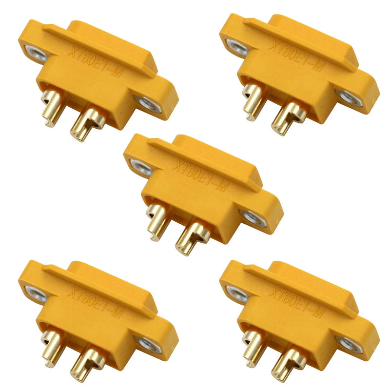 5* XT60E1-M Mountable XT60 Male Plug Adapter for RC Drone FPV Racing Fixed Boat