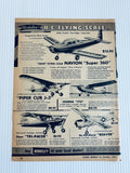 Vintage RC flying scale airplane models print ad with multiple aircraft images