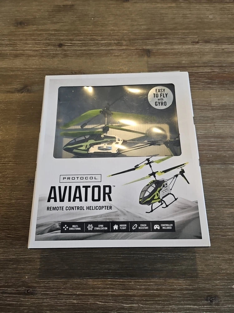 Protocol Aviator Indoor Remote Control Helicopter w/Gyro Stabilizer NIB