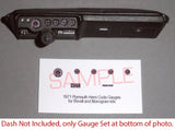 1971 PLYMOUTH HEMI CUDA GAUGE FACES for 1/24 scale REVELL MONOGRAM kits¡ªPLS READ